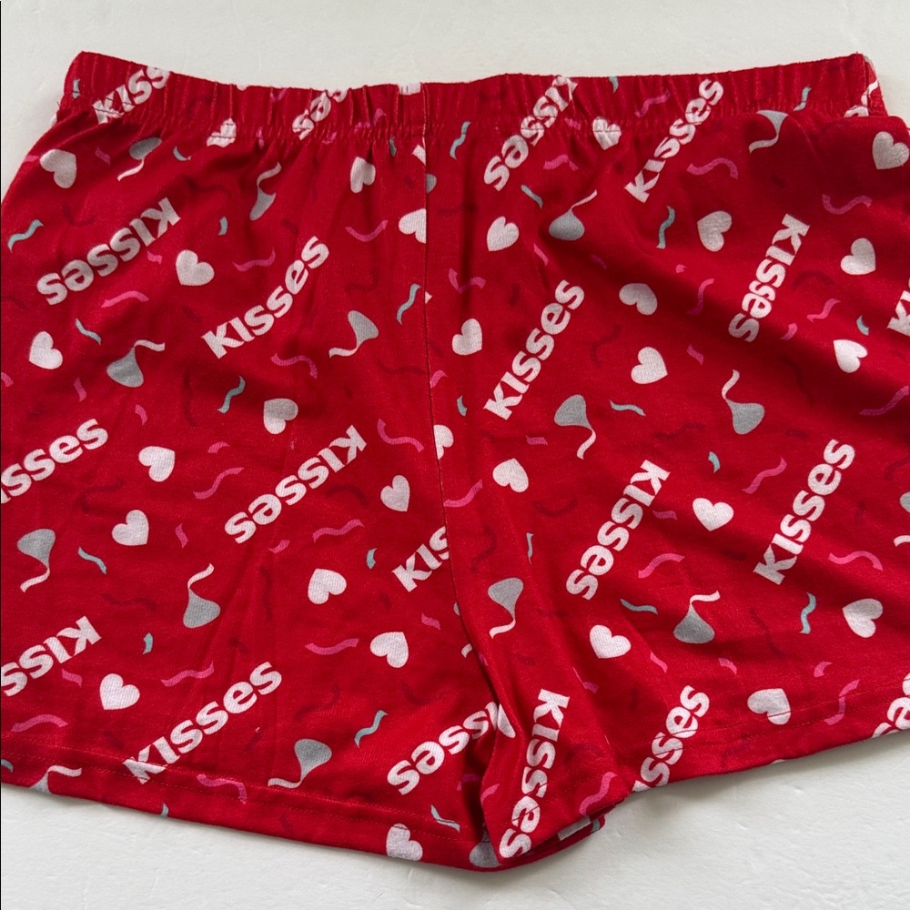 Hershey’s Kisses Red Heart-Print Women's Lounge Shorts - Picture 3 of 3